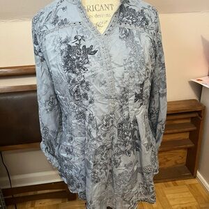 Vintage America Elegant Floral Women's Top